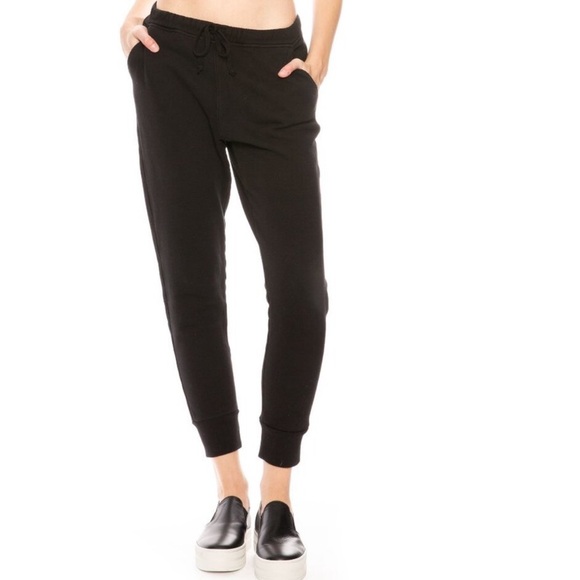 NEW FRANK & EILEEN TEE LAB CLASSIC JOGGER FLEECE SWEATPANTS IN BLACK SIZE XS - Picture 1 of 6